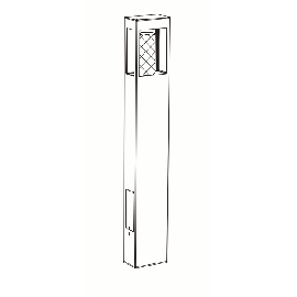 Borne Tetra rouille LED110cm