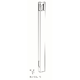 Lampadaire Tetra blanche 210cm