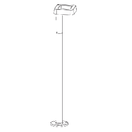 Borne extÃ©rieure LED Square noire 125cm Roger Pradier